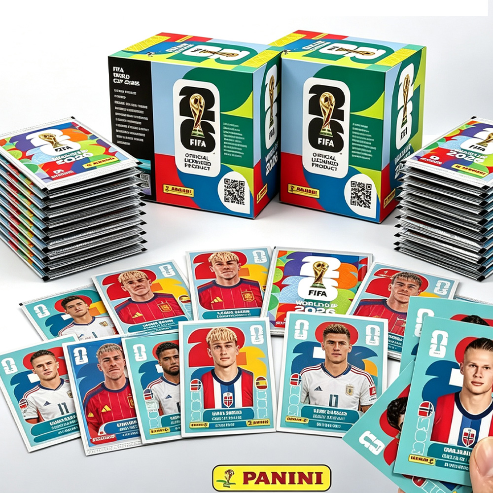 Sticker Sheet Set - กล่องและแพ็คสติกเกอร์อย่างเป็นทางการของฟีฟ่า วันเดอร์ คัพ 2026 ของพานินี่, สติกเกอร์สะสมนักฟุตบอล,