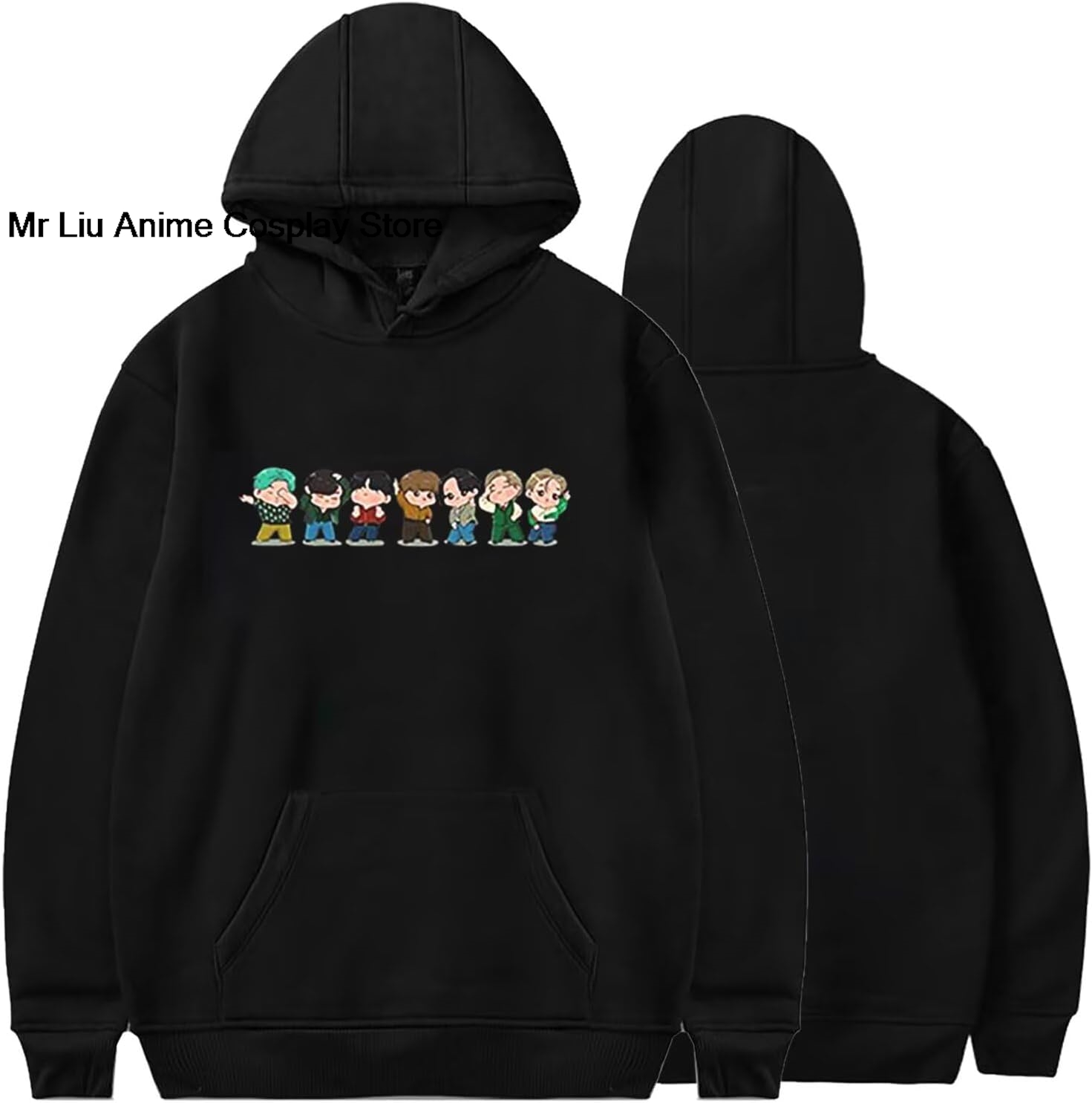 Anime Merchandise Hoodie - เสื้อฮู้ดลายกราฟิกสำหรับผู้หญิง เสื้อสเวตเตอร์ Love Yourself เสื้อกันหนาวแบบ unisex