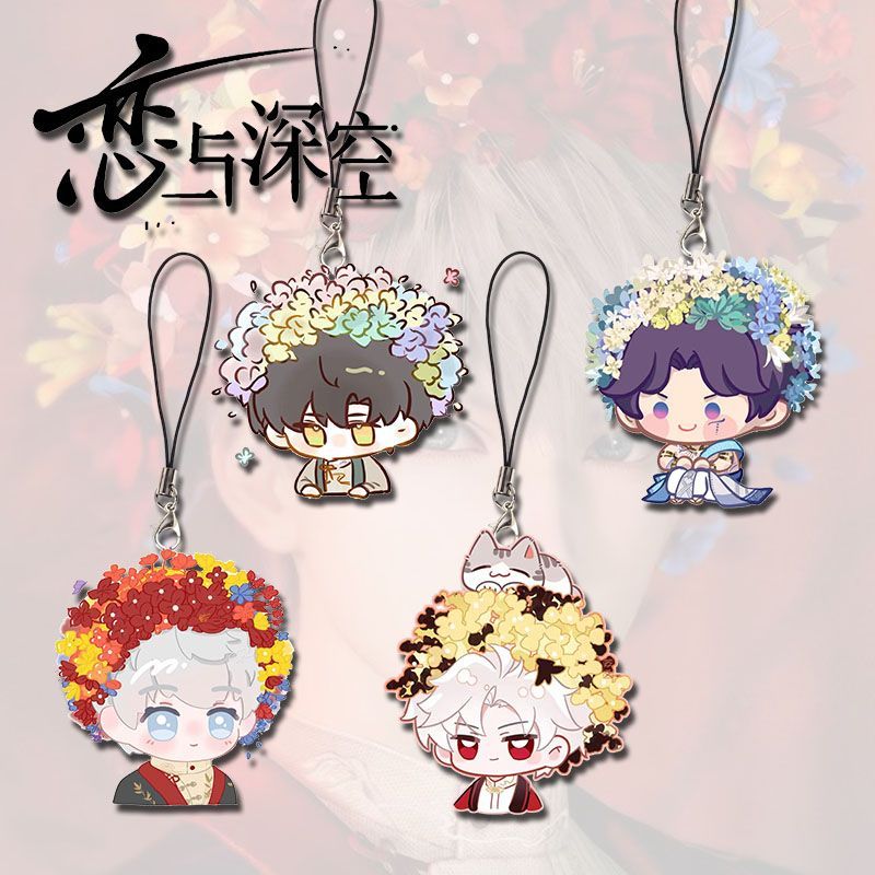 Anime Kingdom Merchandise - สินค้าอนิเมะน่ารักสไตล์คาวาอี้ สายคล้องโทรศัพท์ จี้กระเป๋าเป้ลายการ์ตูนแบบส่วนตัว ของเล่นจากซีรีส์ Love and