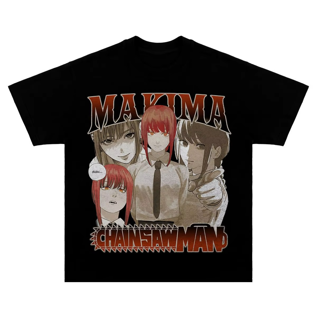 Anime Merchandise For Men - เสื้อยืดแขนสั้นลายการ์ตูน Chainsaw Man สไตล์ญี่ปุ่น คอลเลคชั่นปี 2025