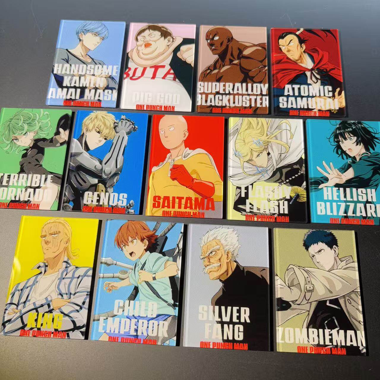 Anime Merchandise For Men - วันพันช์แมน แม่เหล็กอะคริลิกติดตู้เย็น สำหรับไซตามะ เจนอส ไซตามะ อนิเมะ