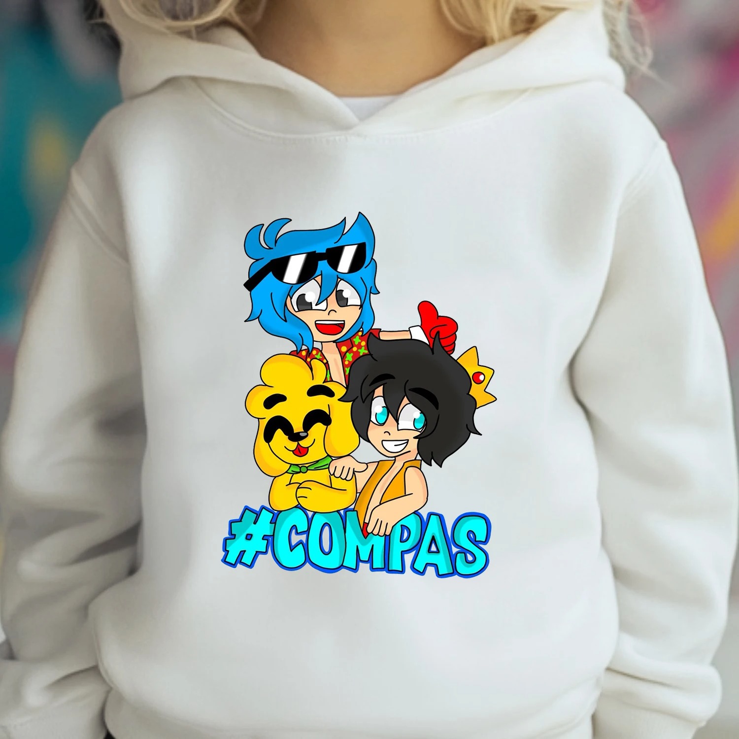 Anime Merchandise Hoodie - สินค้าอนิเมะ เสื้อมีฮู้ดสำหรับเด็ก - เสื้อสเวตเชิ้ตพิมพ์ลายการ์ตูนน่ารักสำหรับเด็กชายและเด็กหญิง เสื้อสวมหัวลำลองสำหรับฤดูใบไม้ร่วงและฤดูหนาว