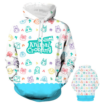 Anime Merchandise Hoodie - สินค้าเกมเสื้อกีฬาพิมพ์ลาย Animal Crossing Animal Crossing3D ใหม่
