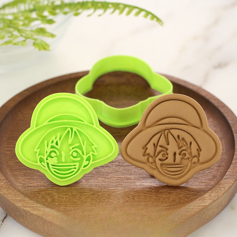 Zoro Anime Merchandise - แม่พิมพ์ทำขนมวันพีซ ลูฟี่ โซโล ช็อปเปอร์ รูปหัวกะโหลก แม่พิมพ์คุกกี้