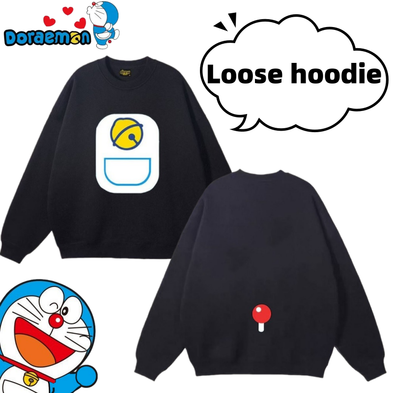เสื้อสเวตเชิ้ตคอกลมลายโดราเอมอ - Anime Merchandise Hoodie บทวิจารณ์และราคา