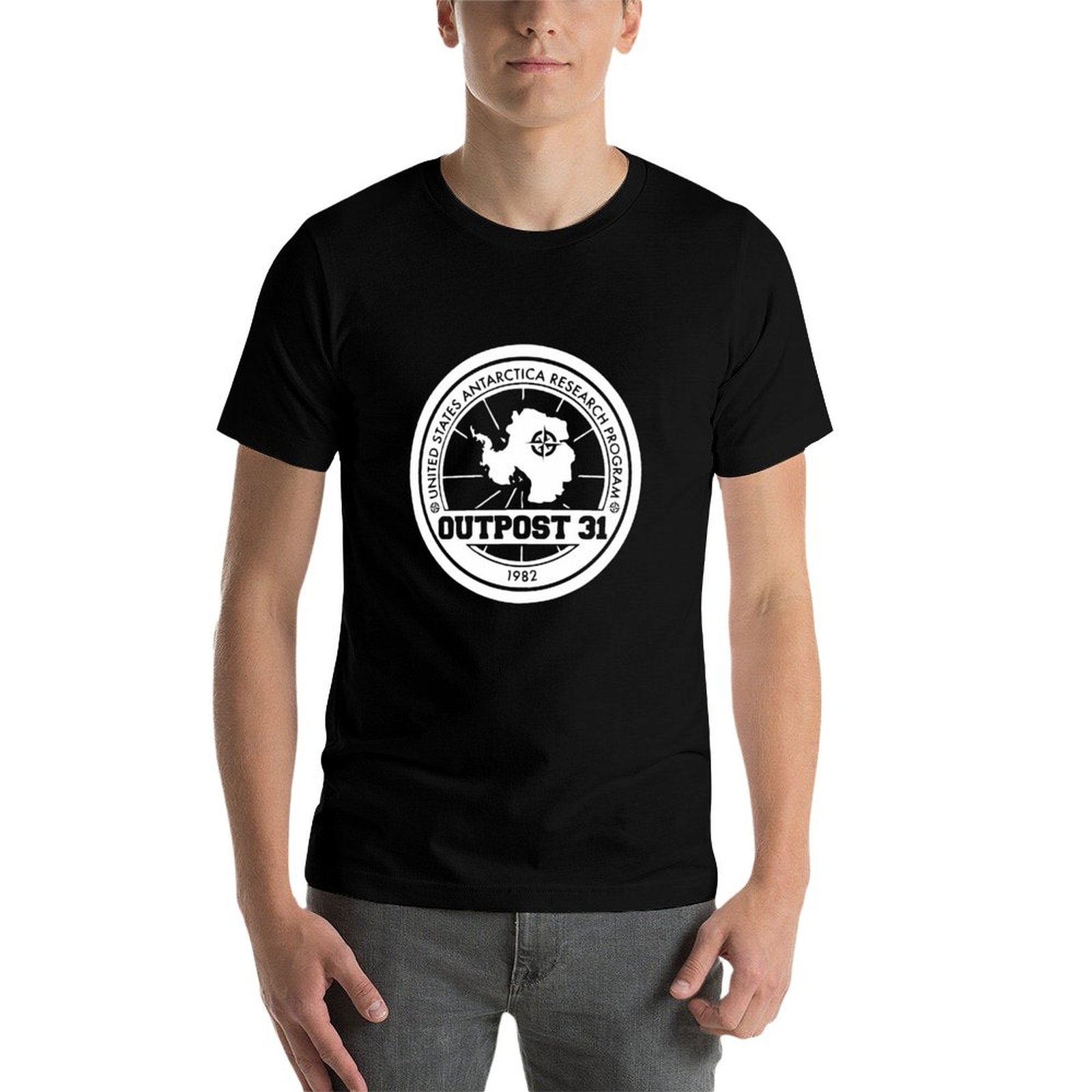 เอาท์พอสต์ 31 โลโก้ เสื้อยืดลา - Anime Merchandise For Men บทวิจารณ์และราคา