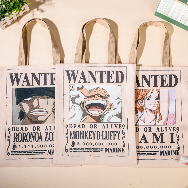 กระเป๋าผ้าแคนวาสลายอนิเมะวันพี - Zoro Anime Merchandise บทวิจารณ์และราคา