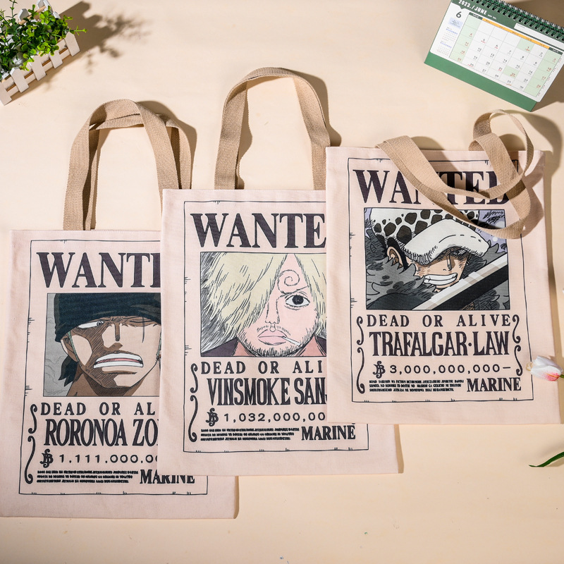 กระเป๋าผ้าแคนวาสลายอนิเมะวันพี - Zoro Anime Merchandise บทวิจารณ์และราคา