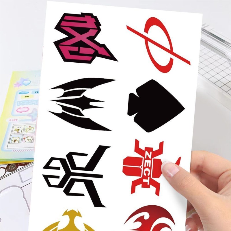 60 แผ่นสติกเกอร์โลโก้คาเมนไรเด - Sticker Sheet Set บทวิจารณ์และราคา
